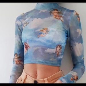 Brandy Melville 👼 angels 💘 Cupid’s sheer top
